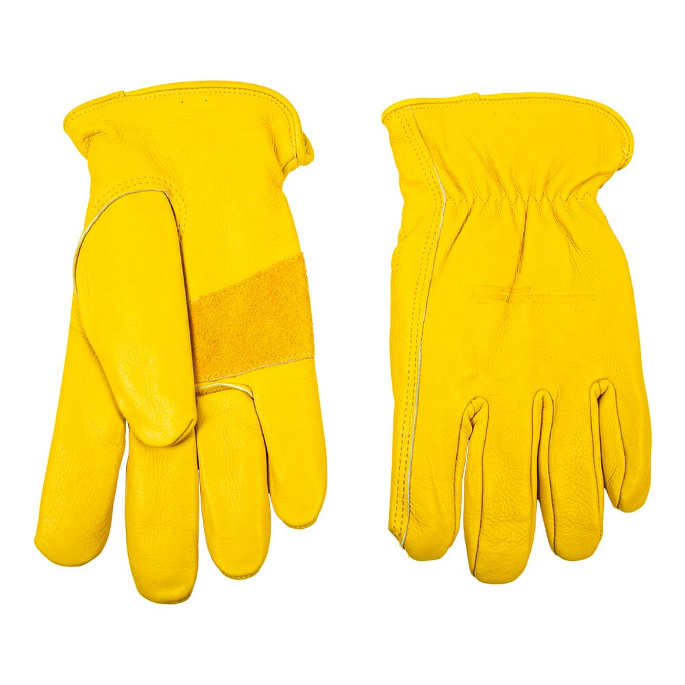 Lined Premium Cowhide Leather Driver Work Gloves (Men's L)